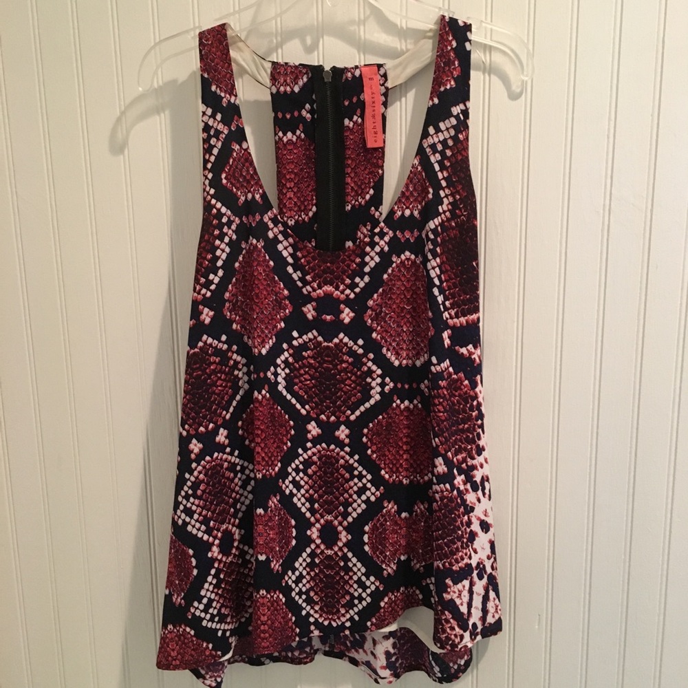 Snakeskin Print Tank Top